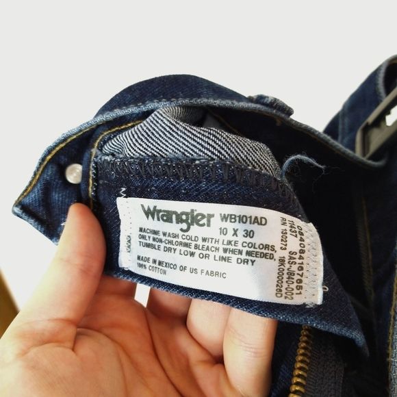 Vintage Wrangler Blues Blue Jeans Size 10x30 - Picture 9 of 9